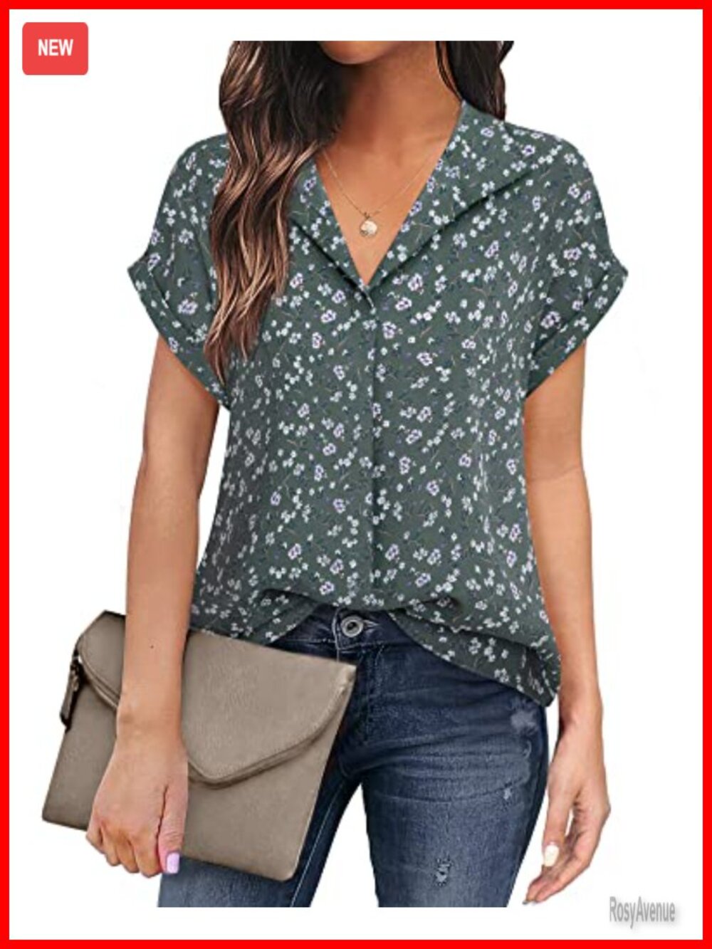 Women's Short Sleeve Chiffon Blouses for Office Work Business Attire Collared